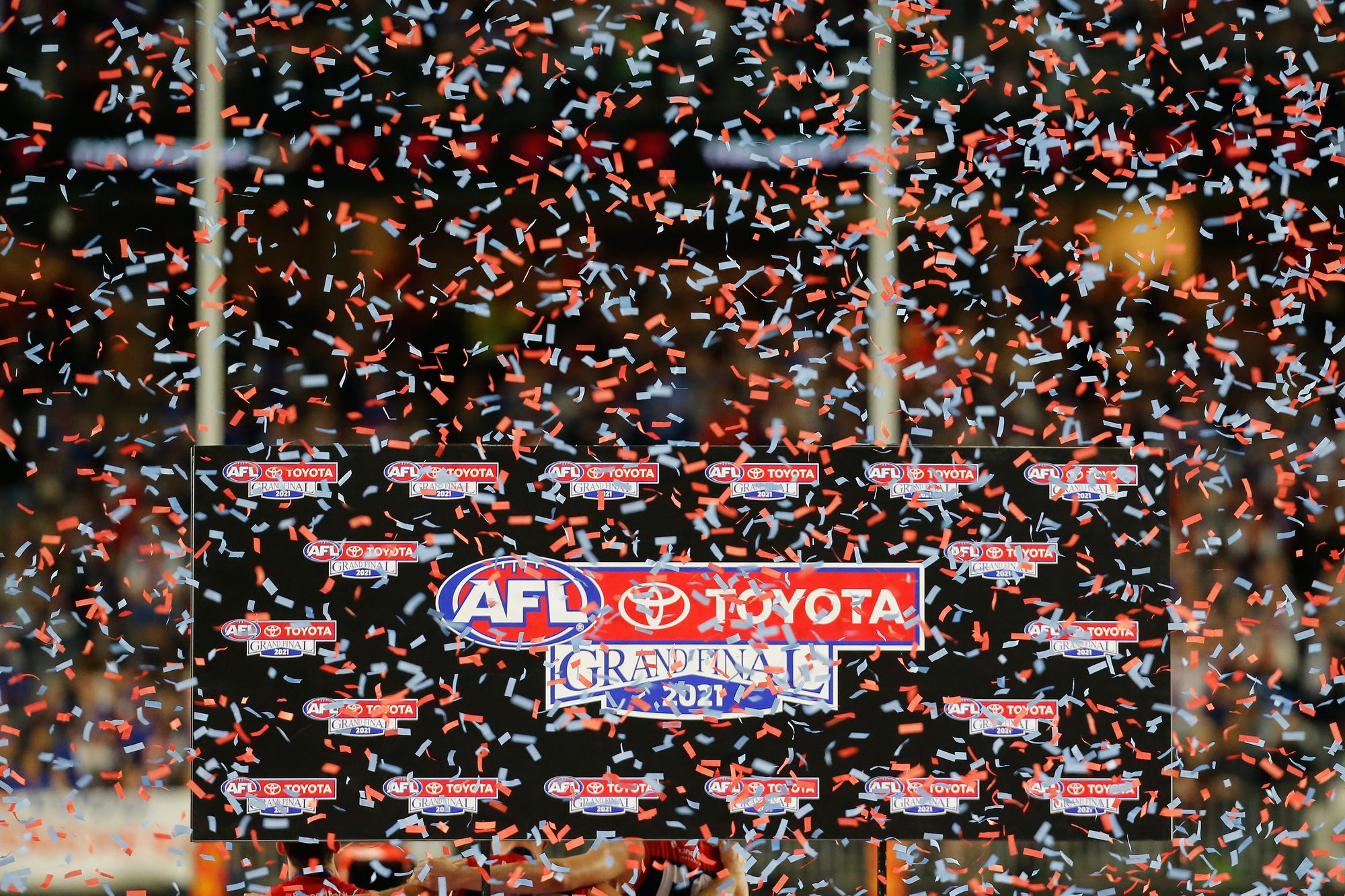 AFL Grand Final action — Melbourne vs Western Bulldogs, 2021