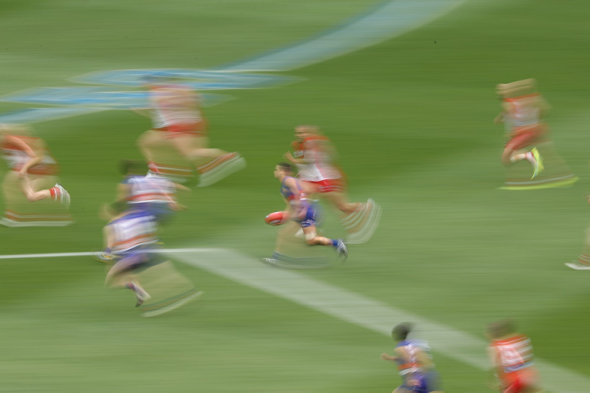 AFL Grand Final action — Sydney vs Western Bulldogs, 2016